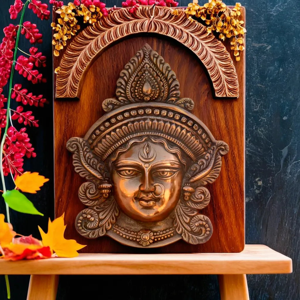 Goddess Durga | Metal Wall Hanging Piece