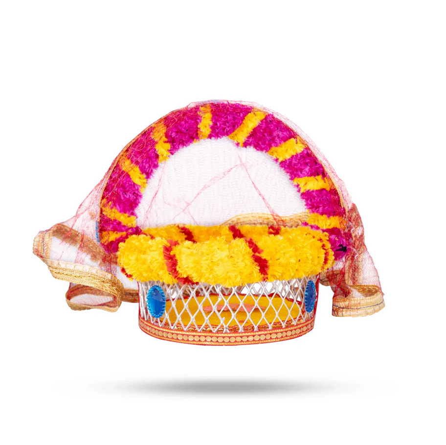 Laddu Gopal Basket with Handle | Kanha Ji Ki Tokri with Cover