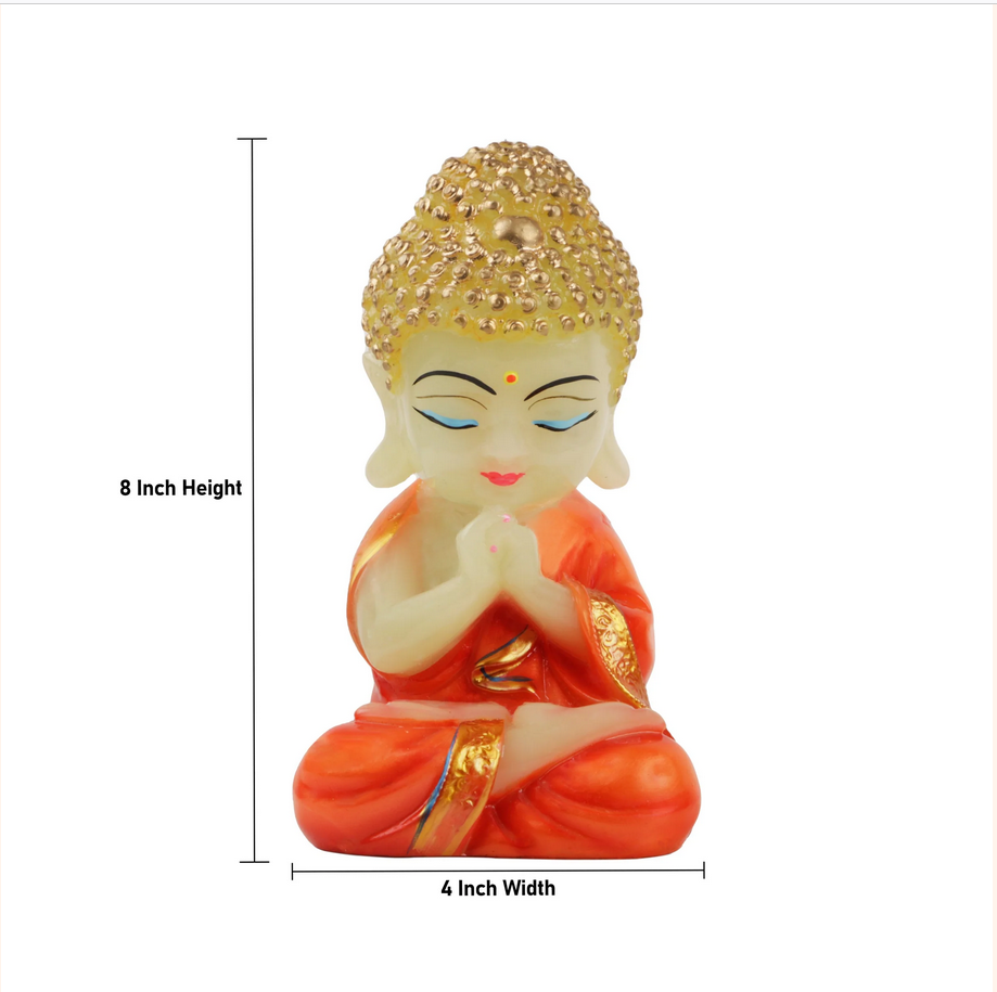 Buddha Statue | Resin Buddha Murti/ Radium Buddha Statue for Home Decor