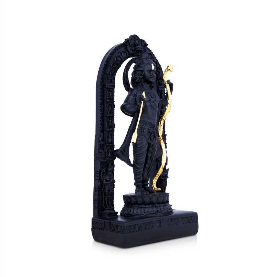 Ayodhya Rama Idol | Poly Resin Statue/ Black Ayodhya Ramar Statue for Pooja