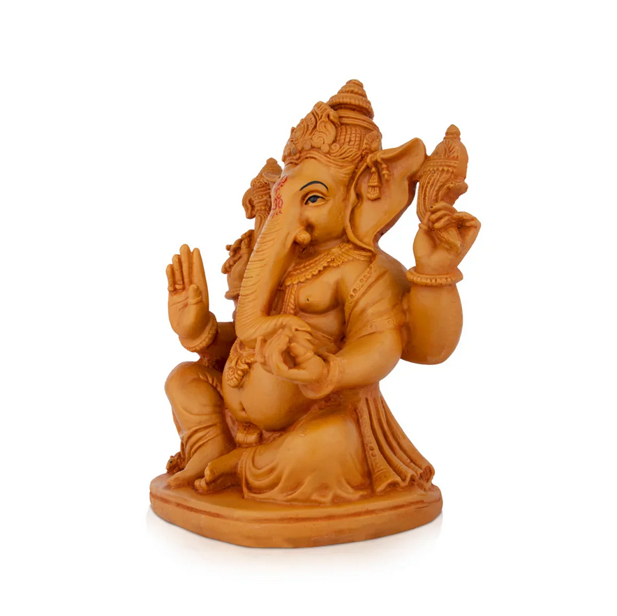 Ganesh Statue | Wooden Polish Statue