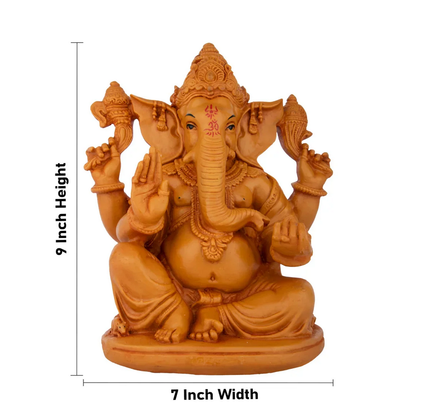 Ganesh Statue | Wooden Polish Statue