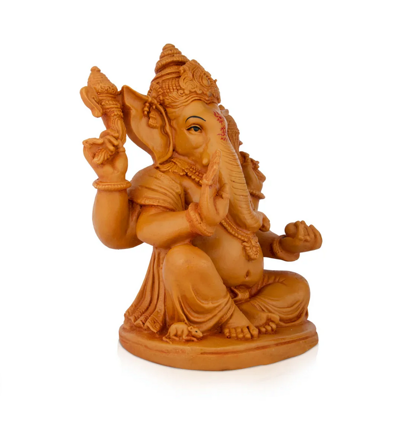 Ganesh Statue | Wooden Polish Statue