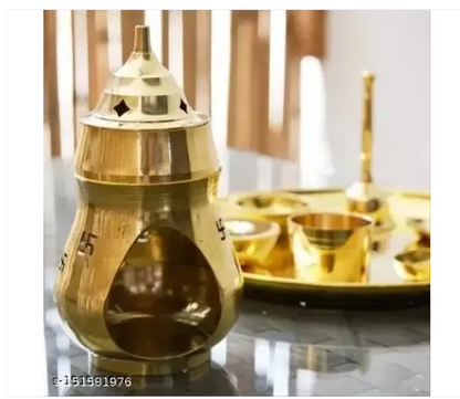 Camphor lamp Brass Kalash (Gold)