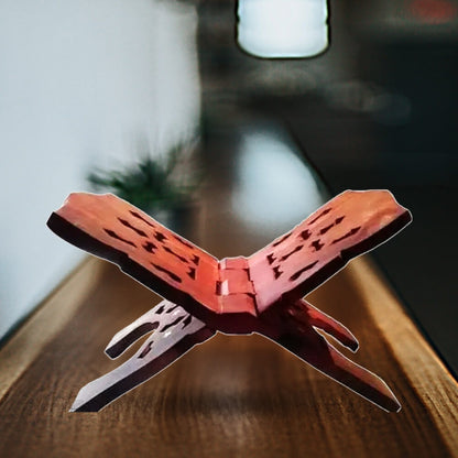 Hand Carved Wooden Stand for Holy Books